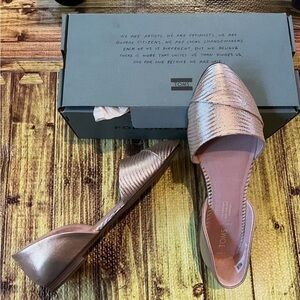 TOMS Women's Rose Gold Flats